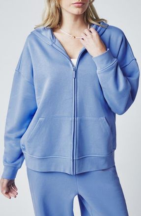 Florence By Mills Cozy Crush Oversize Zip Hoodie in Provence at Nordstrom, Size Xx-Small