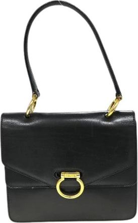 Celine Pre-owned Handbags, female, Black, Size: ONE SIZE Pre-owned Vintage top handle bag