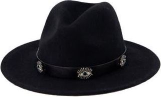 Kurt Geiger Evil Eye Wool Felt Fedora in Black at Nordstrom Rack