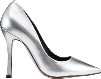 Cosmoparis Schoenen, Dames, Grijs, 37 EU, Leer, Zwarte Nubuck Hakken Aela