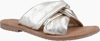 Hush Puppies Womens Amy Womens Wide Fit Sandals - Gold - Size: 8