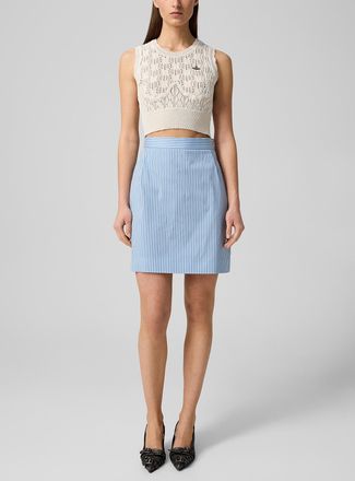 Vivienne Westwood Womens Crotch 45 striped miniskirt