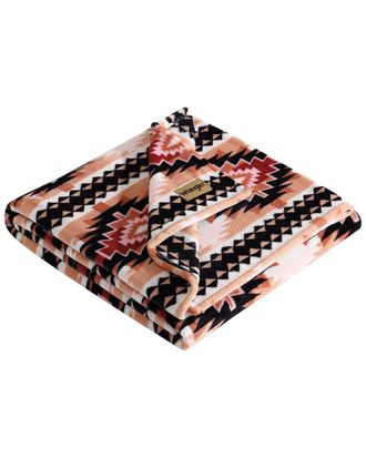 Wrangler Plains Creek Ultra Soft Plush Fleece Reversible Throw Blanket