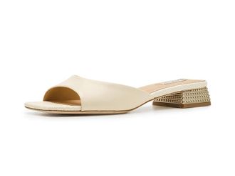 Badgley Mischka Oahu Womens Sandals Cream Leather : 8.5 M