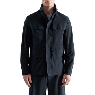Mango Water Repellent Thermolite Jacket in Navy at Nordstrom, Size X-Large