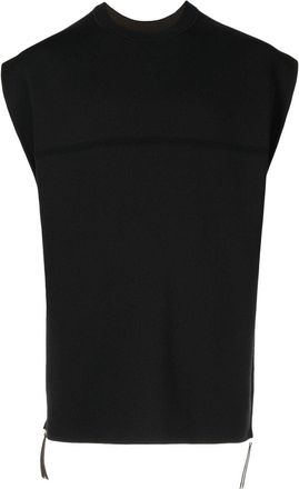 3.1 Phillip Lim crewneck sleeveless jumper - men - Polyamide/Spandex/Elastane/Wool - M - Blue