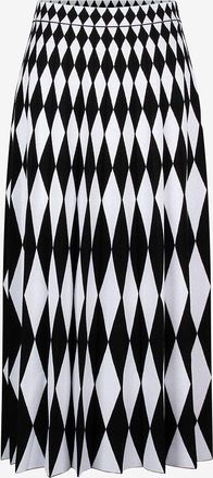 Antonino Valenti Plissierter Midirock im Jacquard-Strick Costance