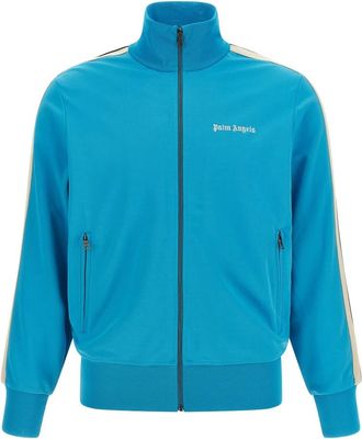 Palm Angels Heren, Sweatshirts & Hoodies, Blauw, Maat: M