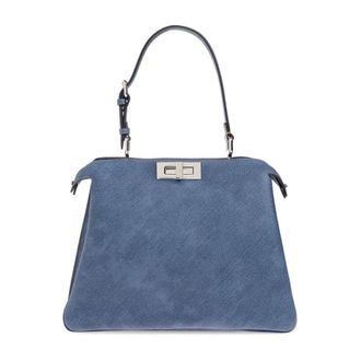 Fendi Peekaboo Soft Medium - female - Fendi - Handbags - Blue - ONE SIZE - Bags