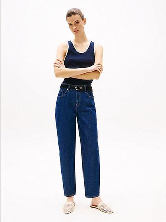 Tommy Hilfiger Mid Rise Tapered Leg Ankle Jeans