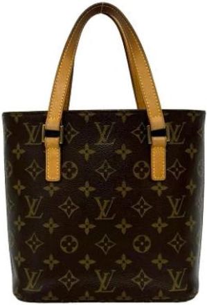 Louis Vuitton Pre-owned Handbag Tote - Dames - Vintage Handtas - Bruin - ONE Size - Leer - Vintage