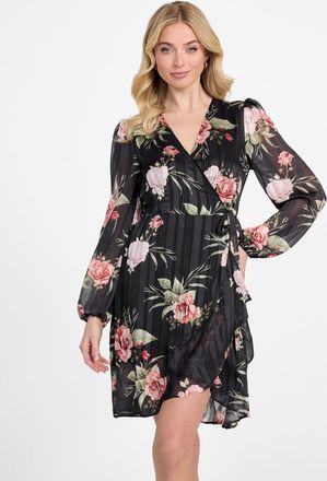 Guess Sidel Printed Wrap Dress