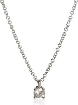 Tiffany & Co. Pre-Owned Tiffany & Co. Platinum Diamond Solitaire Pendant