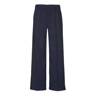 D.exterior Pantalones de punto fino de pernera ancha - Trousers - Mujer - Azul - XS