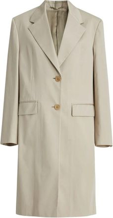Prada Single-Breasted Coats, female, Beige, Size: 2XS Single-Breasted Coat