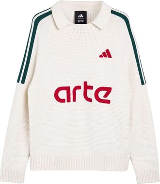 adidas x Arte Antwerp Knitted Long Sleeve White Collegiate Green KD9334