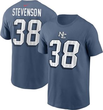 Nike Mens Nike Rhamondre Stevenson Storm Blue New England Patriots 2025 Rivalries Collection Player Name & Number T-Shirt at Nordstrom, Size Small