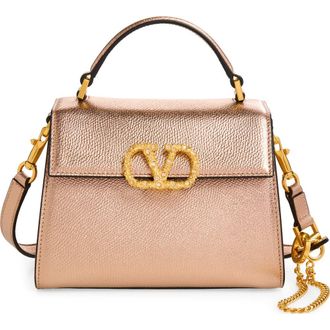 Valentino Garavani Mini Vsling Top Handle Bag in Rose at Nordstrom