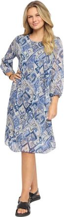 2-Biz Dames, Jurken, Blauw, Maat: 2XL Poliester