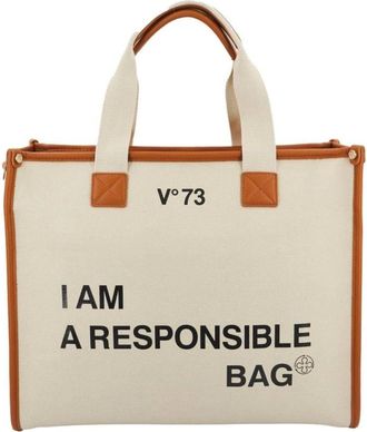 V&deg; 73 Responsibility Bis Tote Bag - - Bags - Donna - Beige - ONE SIZE
