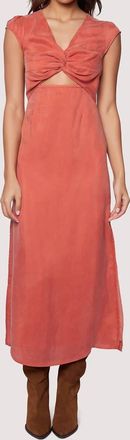Lost + Wander Desert Marigold Maxi Dress In Rust