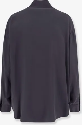 Alysi Womens Silk Shirt Purple