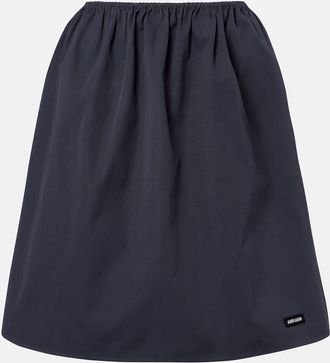 Miu Miu Cotton poplin midi skirt