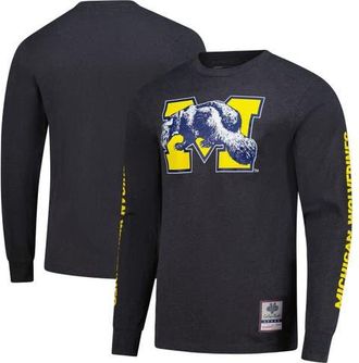 Mitchell & Ness Mens Mitchell & Ness Charcoal Michigan Wolverines Team Pride Long Sleeve T-Shirt at Nordstrom, Size Xx-Large