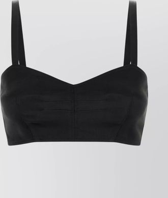 Prada satin crop-top adjustable straps