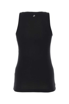 Patou Womens Black Cotton Tank Top Co - Maglie Sweater