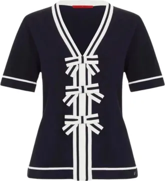 Carolina Herrera Donna, Maglie, Blu, M, new
