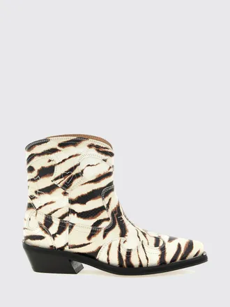 Ganni Boots Woman color Beige
