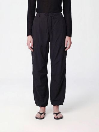 Dunst High-Waisted Wide-Leg Cotton-Blend Cargo Trousers with Drawstring