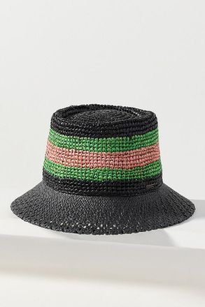 Brixton Ellee Festival Straw Bucket Hat