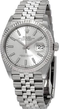 Rolex Pre-owned Rolex Datejust Automatic Silver Dial Ladies Watch 126234SSJ