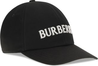 Burberry Mens Logo Cotton Baseball Cap Black Hats E Hairbands