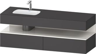 Duravit Qatego Lavabo Encastrado Con Base De Lavabo Consola, - Duravit