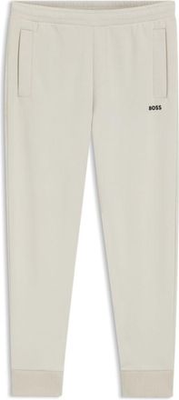 BOSS Cotton-blend sweatpants with embroidered logo