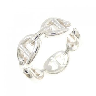 Herm&egrave;s Silver 925 Band Ring (Pre-Owned)