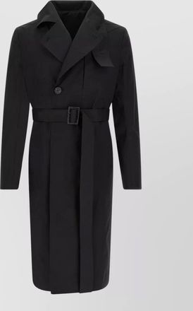 Rick Owens mastodon trench coat long belted waist