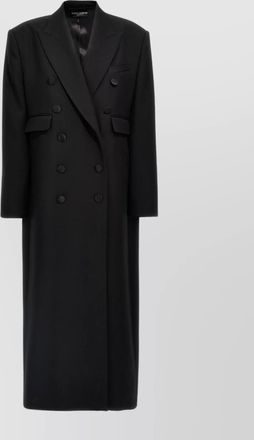 Dolce & Gabbana long coat double-breasted peak lapels