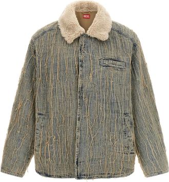 Diesel Heren, Jassen, Blauw, Maat: M Denim