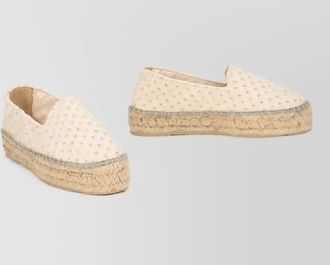 Maneb&igrave; raffia platform espadrilles