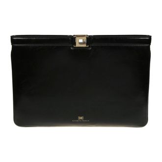 Elisabetta Franchi Clutches, female, Black, Size: ONE SIZE Pochette