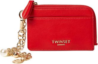 Twin-Set Pasjeshouder met kettingbandje - Rood