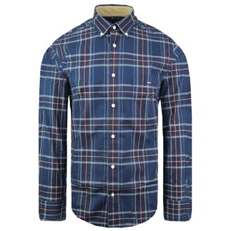 Eden Park Regular Mens Navy Oxford Shirt - Size Medium