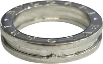 Bulgari White Gold White Gold (18K) Band Ring (Pre-Owned)