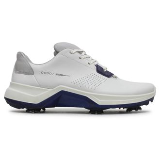 Ecco Ecco Golf Biom G5 Leather Mens Comfort Trainers - White Blue Depths - Size:UK 10.5-11