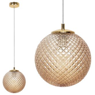 OEM L&aacute;mpara Colgante Cannes 1 Pantalla Plana Miel 20cm E27