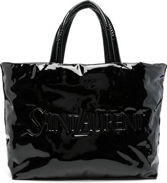 Saint Laurent Logo-debossed Tote Bag